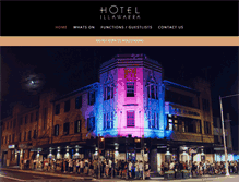 Tablet Screenshot of hotelillawarra.com.au